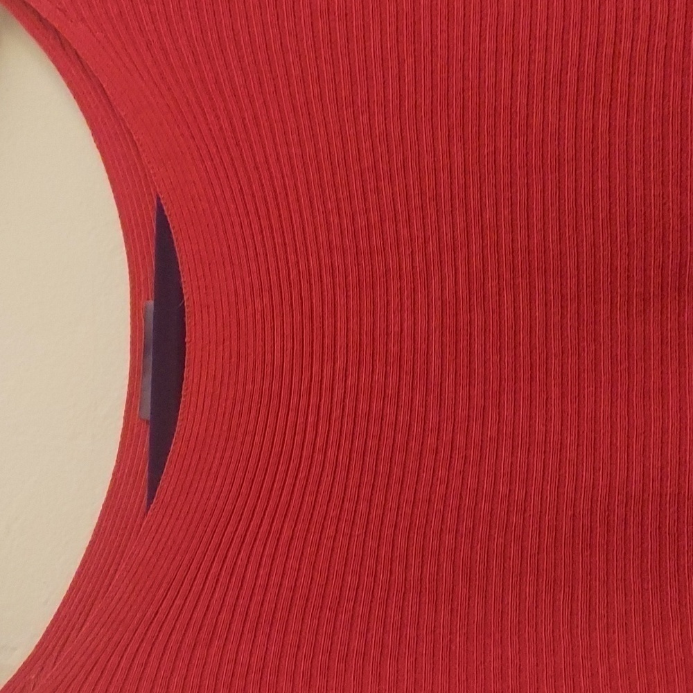 VINCE CAMUTO Twist Dolman Sleeve Ribbed Asymmetrical Top - Picture 3 of 9